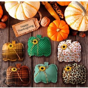12 Pieces Thanksgiving Pumpkin Hanging Decorations